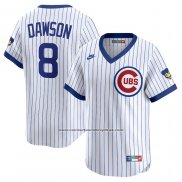 Camiseta Beisbol Hombre Chicago Cubs Andre Dawson Throwback Cooperstown Collection Limited Blanco