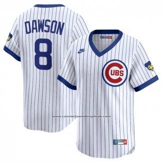 Camiseta Beisbol Hombre Chicago Cubs Andre Dawson Throwback Cooperstown Collection Limited Blanco