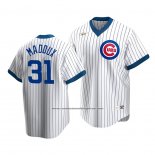 Camiseta Beisbol Hombre Chicago Cubs Greg Maddux Cooperstown Collection Primera Blanco