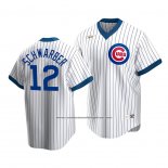 Camiseta Beisbol Hombre Chicago Cubs Kyle Schwarber Cooperstown Collection Primera Blanco