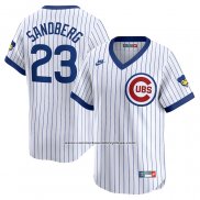 Camiseta Beisbol Hombre Chicago Cubs Ryne Sandberg Throwback Cooperstown Limited Blanco