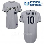 Camiseta Beisbol Hombre Chicago White Sox 10 Alexei Ramirez Gris Cool Base