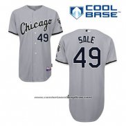 Camiseta Beisbol Hombre Chicago White Sox 49 Chris Sale Gris Cool Base