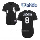 Camiseta Beisbol Hombre Chicago White Sox 8 Bo Jackson Negro Alterno Cool Base