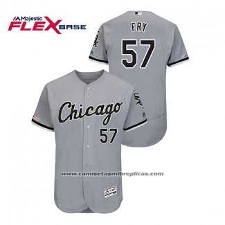 Camiseta Beisbol Hombre Chicago White Sox Jace Fry Flex Base Gris