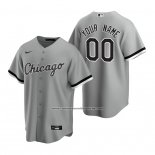 Camiseta Beisbol Hombre Chicago White Sox Personalizada Replica Gris