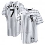 Camiseta Beisbol Hombre Chicago White Sox Tim Anderson Primera Replica Blanco