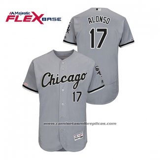 Camiseta Beisbol Hombre Chicago White Sox Yonder Alonso Flex Base Gris