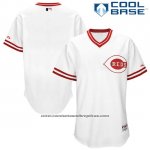 Camiseta Beisbol Hombre Cincinnati Reds 6200 Turn Back The Clock Blanco Cool Base Camiseta Beisbol Hombre Cincinnati Reds 6200 Turn Back The Clock Blanco Cool Base