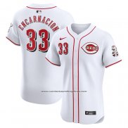 Camiseta Beisbol Hombre Cincinnati Reds Christian Encarnacion-Strand Primera Elite Blanco