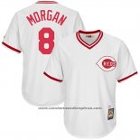 Camiseta Beisbol Hombre Cincinnati Reds Mensrojos 8 Joe Morgan Blanco Cooperstown Collection