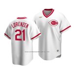 Camiseta Beisbol Hombre Cincinnati Reds Michael Lorenzen Cooperstown Collection Primera Blanco Camiseta Beisbol Hombre Cincinnati Reds Michael Lorenzen Cooperstown Collection Primera Blanco