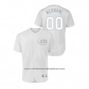 Camiseta Beisbol Hombre Cincinnati Reds Personalizada 2019 Players Weekend Autentico Blanco