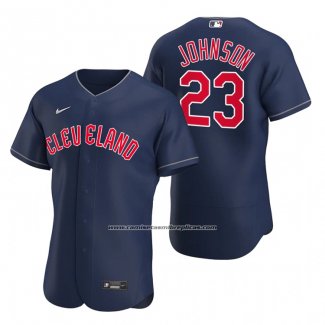 Camiseta Beisbol Hombre Cleveland Guardians Daniel Johnson Autentico Alterno Azul