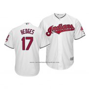 Camiseta Beisbol Hombre Cleveland Indians Austin Hedges Cool Base Primera Blanco