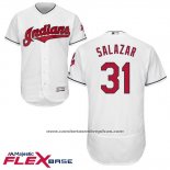 Camiseta Beisbol Hombre Cleveland Indians Danny Salazar Blanco Autentico Collection Flex Base