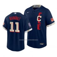Camiseta Beisbol Hombre Cleveland Indians Jose Ramirez 2021 All Star Replica Azul