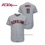 Camiseta Beisbol Hombre Cleveland Indians Jose Ramirez Flex Base Gris