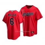 Camiseta Beisbol Hombre Cleveland Indians Owen Miller Replica Rojo