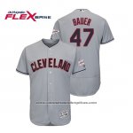 Camiseta Beisbol Hombre Cleveland Indians Trevor Bauer 2019 All Star Patch Flex Base Gris Camiseta Beisbol Hombre Cleveland Indians Trevor Bauer 2019 All Star Patch Flex Base Gris