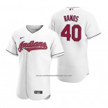 Camiseta Beisbol Hombre Cleveland Indians Wilson Ramos Autentico Primera Blanco