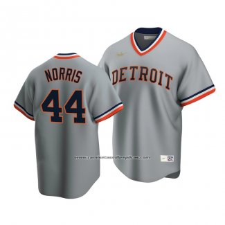 Camiseta Beisbol Hombre Detroit Tigers Daniel Norris Cooperstown Collection Road Gris