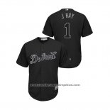 Camiseta Beisbol Hombre Detroit Tigers Josh Harrison 2019 Players Weekend J Hay Replica Negro