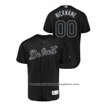 Camiseta Beisbol Hombre Detroit Tigers Personalizada 2019 Players Weekend Autentico Negro