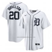 Camiseta Beisbol Hombre Detroit Tigers Spencer Torkelson Primera Replica Blanco