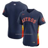 Camiseta Beisbol Hombre Houston Astros Alternate 2 Elite Azul