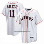 Camiseta Beisbol Hombre Houston Astros Cam Smith Primera Replica Blanco
