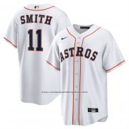 Camiseta Beisbol Hombre Houston Astros Cam Smith Primera Replica Blanco