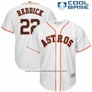Camiseta Beisbol Hombre Houston Astros Josh Reddick Blanco Cool Base