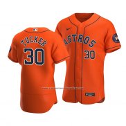 Camiseta Beisbol Hombre Houston Astros Kyle Tucker Autentico Alterno Naranja