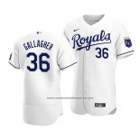 Camiseta Beisbol Hombre Kansas City Royals Cam Gallagher Autentico Primera Blanco