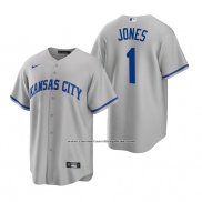 Camiseta Beisbol Hombre Kansas City Royals Jacoby Jones Replica Road Gris