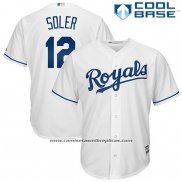 Camiseta Beisbol Hombre Kansas City Royals Jorge Soler Blanco Cool Base