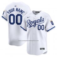 Camiseta Beisbol Hombre Kansas City Royals Primera Limited Personalizada Blanco