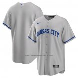 Camiseta Beisbol Hombre Kansas City Royals Road Replica Gris