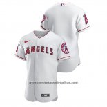 Camiseta Beisbol Hombre Los Angeles Angels Autentico Blanco