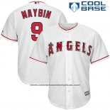 Camiseta Beisbol Hombre Los Angeles Angels Cameron Maybin Blanco Cool Base
