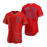 Camiseta Beisbol Hombre Los Angeles Angels Personalizada Autentico 2020 Alterno Rojo