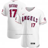 Camiseta Beisbol Hombre Los Angeles Angels Shohei Ohtani Primera Autentico Blanco