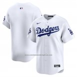 Camiseta Beisbol Hombre Los Angeles Dodgers Campeones Serie Mundial 2025 Primera Limited Blanco