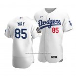 Camiseta Beisbol Hombre Los Angeles Dodgers Dustin May 2020 Autentico Primera Blanco