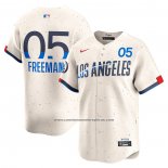 Camiseta Beisbol Hombre Los Angeles Dodgers Freddie Freeman 2024 City Connect Limited Crema
