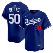 Camiseta Beisbol Hombre Los Angeles Dodgers Mookie Betts Alterno Limited Royal