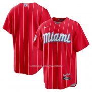 Camiseta Beisbol Hombre Miami Marlins City Connect Replica Team Rojo