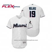 Camiseta Beisbol Hombre Miami Marlins Miguel Rojas Flex Base Autentico Collection Primera 2019 Blanco