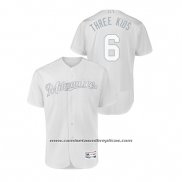 Camiseta Beisbol Hombre Milwaukee Brewers Lorenzo Cain 2019 Players Weekend Autentico Blanco